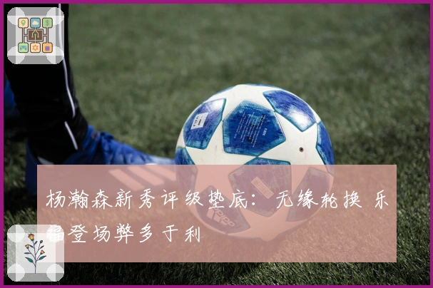 杨瀚森新秀评级垫底：无缘轮换 乐福登场弊多于利